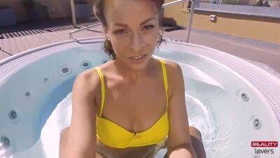 Hot Outdoor Jacuzzi Sex in POV - xxxfiles.com