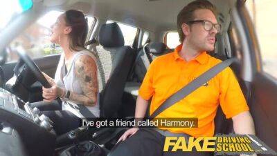 Fake Driving School Advanced horny lesson in sweaty messy creampie - porntry.com - Britain