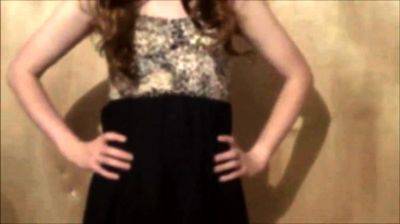 Sissy in new dress and panties - drtuber