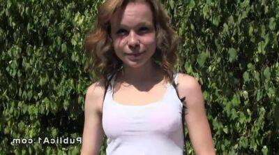 Slim redhead amateur fucks outdoor - sunporno.com