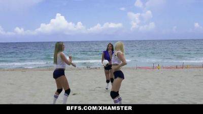 Volleyball girls get frisky with their coach in this steamy bff fuck fest - sexu.com
