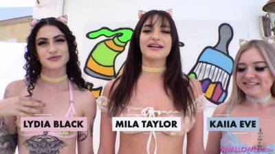 Insane Triple Bj With Mila, Lydia Kaiia - hotmovs.com