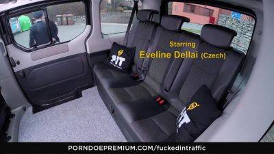 Eveline Dellai - Eveline Dellai's Premium R. Sex in the Car: Cumshot in the Backseat! - sexu.com