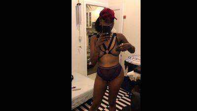 Stylish Black Girl In Lingerie - drtuber