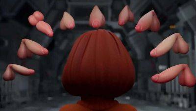 Velma's Ghostly Blowjob & Creampie Orgy - veryfreeporn.com