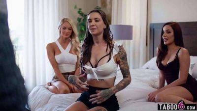 Emma Hix - Vanna Bardot - Rocky Emerson - Nathan Bronson - Nathan Bronson Finds Try Not to Cum Challenge Tough with Three Steaming Hot Pornstars - veryfreeporn.com