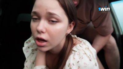 2 - Stepsister Paid With A Blowjob For A Ride. Fucked In The Car - Deluxe Bitch - hclips